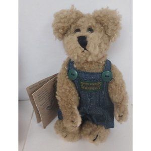 Boyds Bears- Huck with Blue Jean Overalls VINTAGE